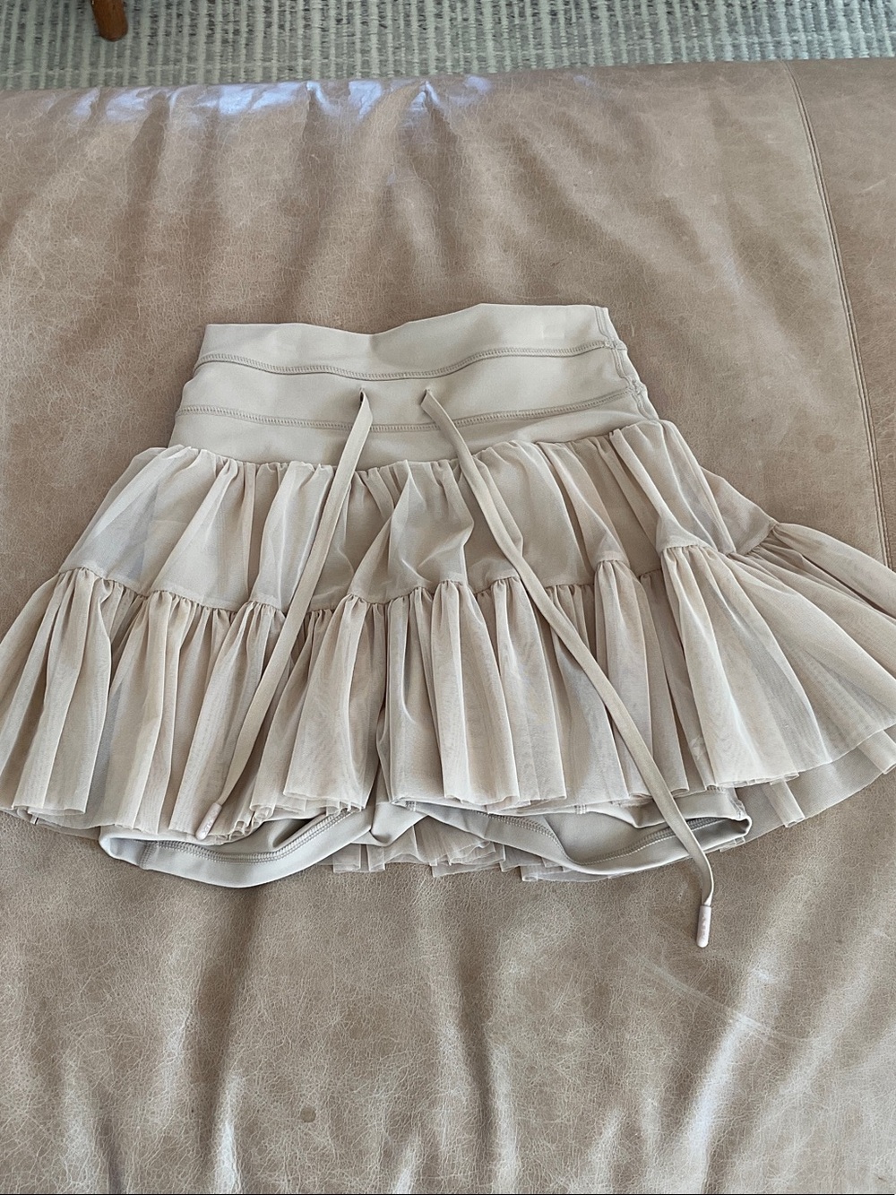 POPFLEX Beige pirouette skort